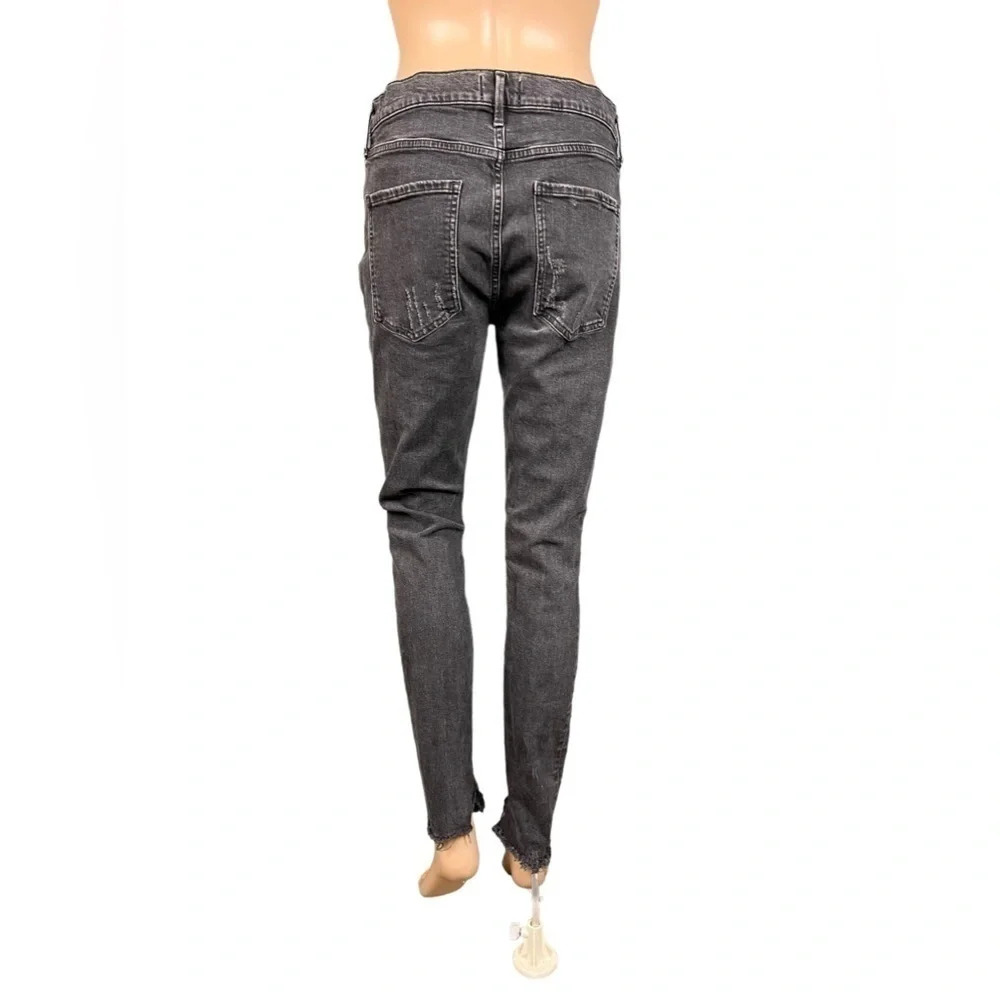 AGOLDE Womens Feel Good High Waist Distressed Ankle Skinny Jeans Size 31 - Picture 6 of 14